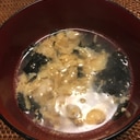 ささみ出汁を使った卵海苔スープ